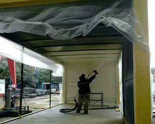 集裝箱聚氨酯噴涂施工發泡設備(圖3) 集裝箱聚氨酯噴涂